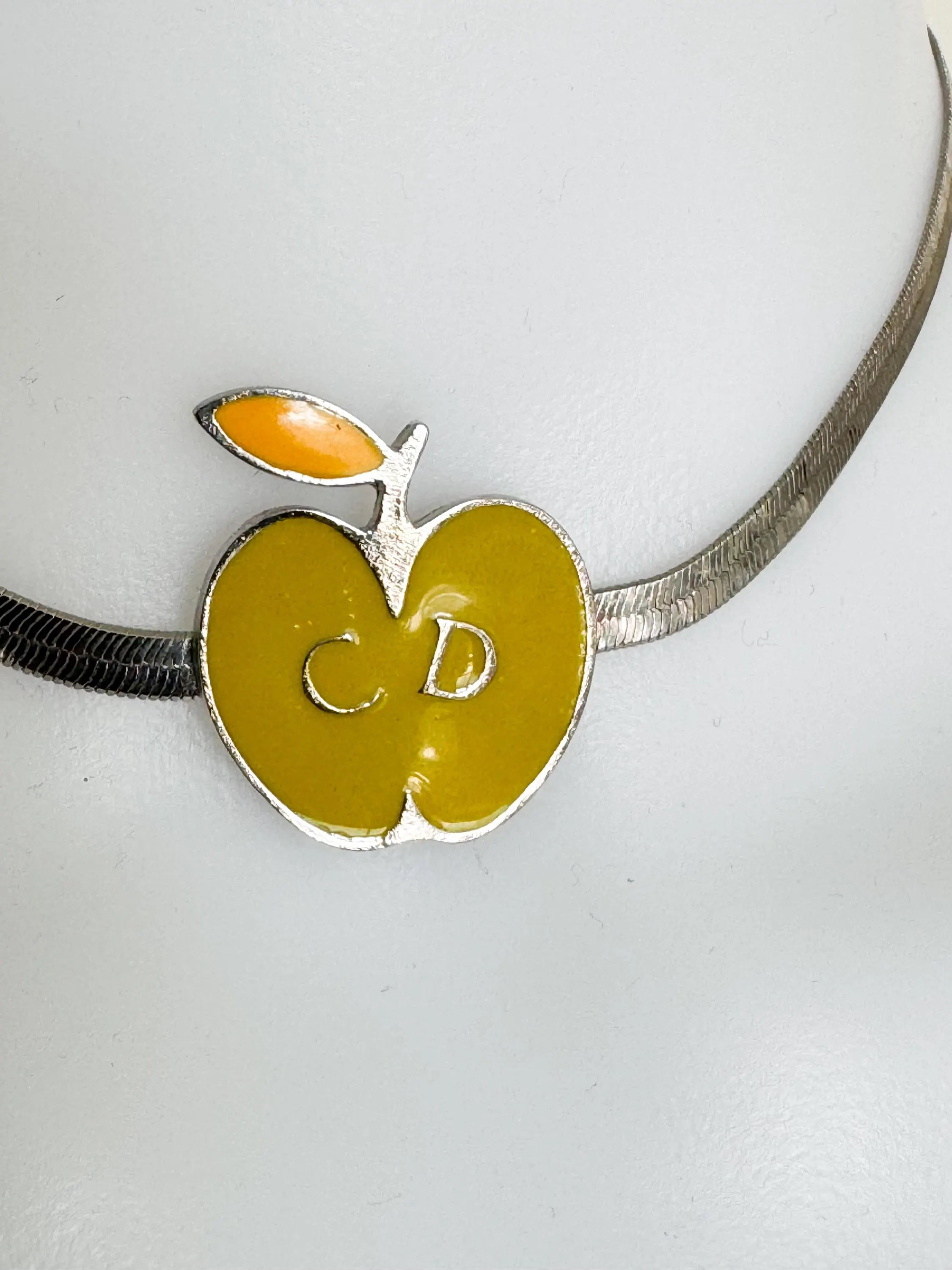 Vintage Christian Dior Necklace, Apple Choker necklace , Collector Item, Jewelry for women, Jewelry necklace, Gift for her