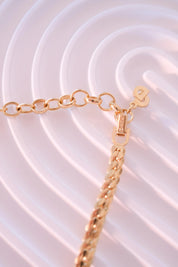 Vintage Christian Dior Rhinestone Choker Necklace: Gold-Tone Bridal Jewelry