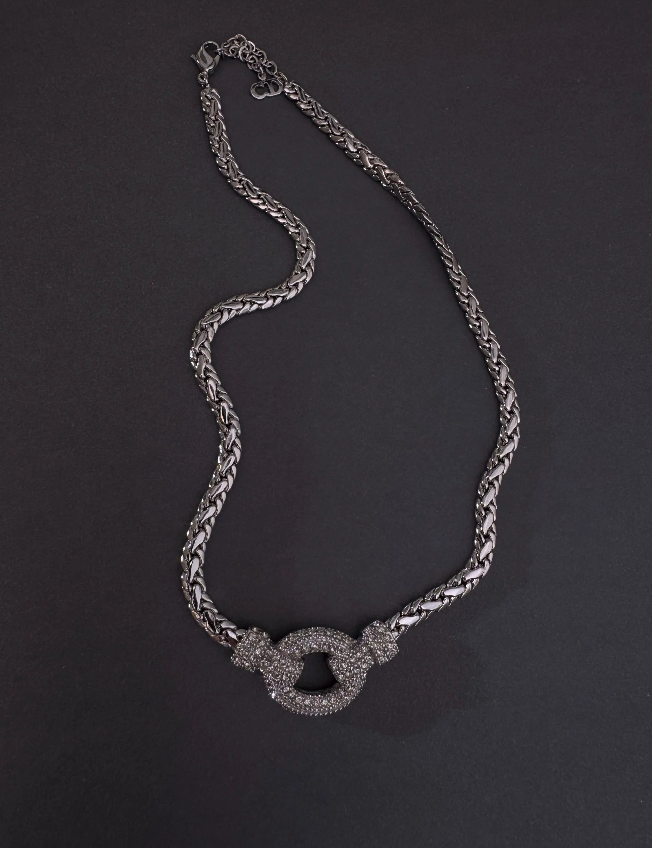 Vintage Christian Dior necklace Germany, extremely rare Dior necklace, Dior Jewelry sets, authentic Christian Dior bridal choker & earrings
