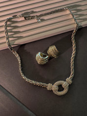 Vintage Christian Dior necklace Germany, extremely rare Dior necklace, Dior Jewelry sets, authentic Christian Dior bridal choker & earrings