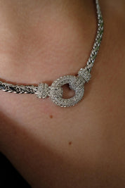 Vintage Christian Dior necklace Germany, extremely rare Dior necklace, Dior Jewelry rhodium plated , authentic Christian Dior bridal choker