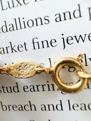 Vintage Christian Dior Necklace, Vintage Chain Necklace, Gold Tone Necklace, Vintage Logo Necklace, Jewelry for Women, Gift for her