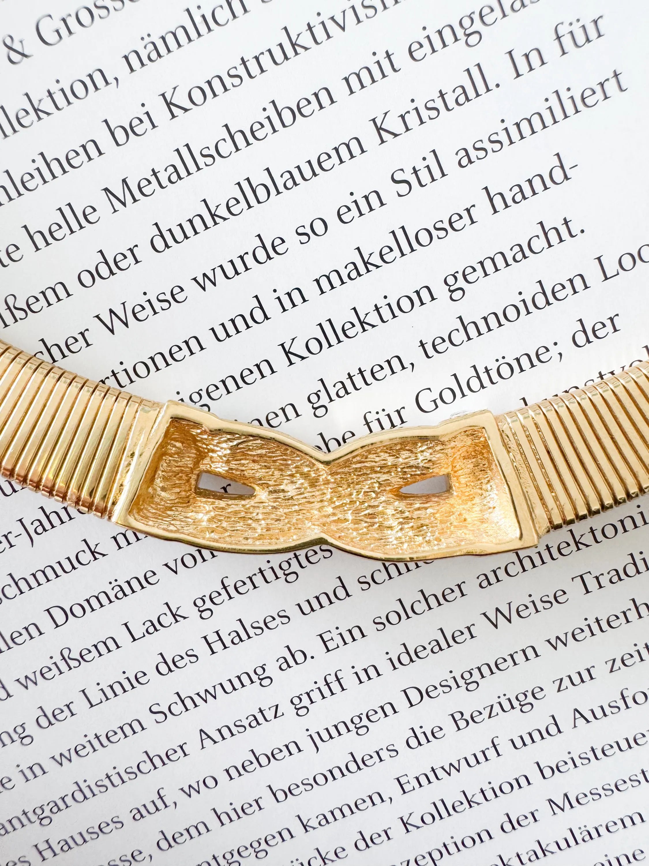 Vintage Christian Dior Necklace, Dior Chain Necklace, Dior Tubogas necklace Snake chain  Necklace, Gift for her, gold zipper choker Charm