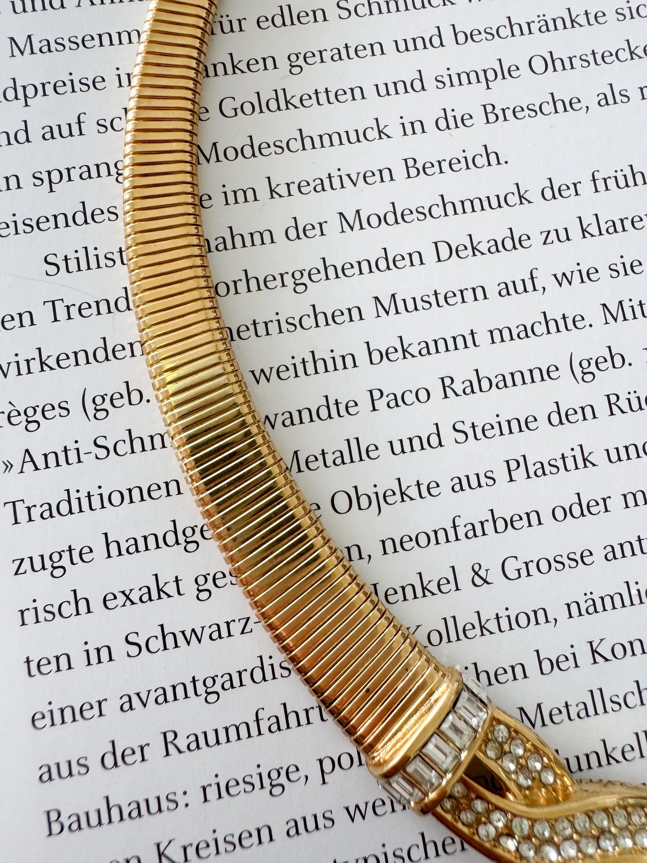 Vintage Christian Dior Necklace, Dior Chain Necklace, Dior Tubogas necklace Snake chain  Necklace, Gift for her, gold zipper choker Charm
