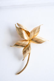 Elegant vintage Dior large gold flower brooch statement timeless luxury jewelry