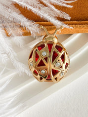 Elegant vintage Dior ladybug brooch gold rhinestone timeless refined luxury jewelry