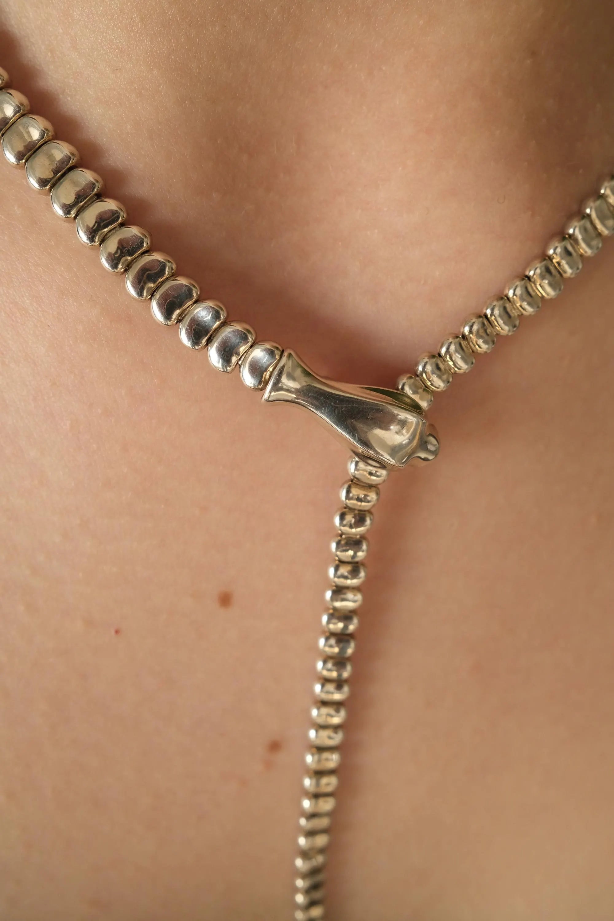 Vintage Elsa Peretti for Tiffany & Co. Sterling silver Snake Necklace 90cm 223gr Sterling silver sv925, collector Tiffany