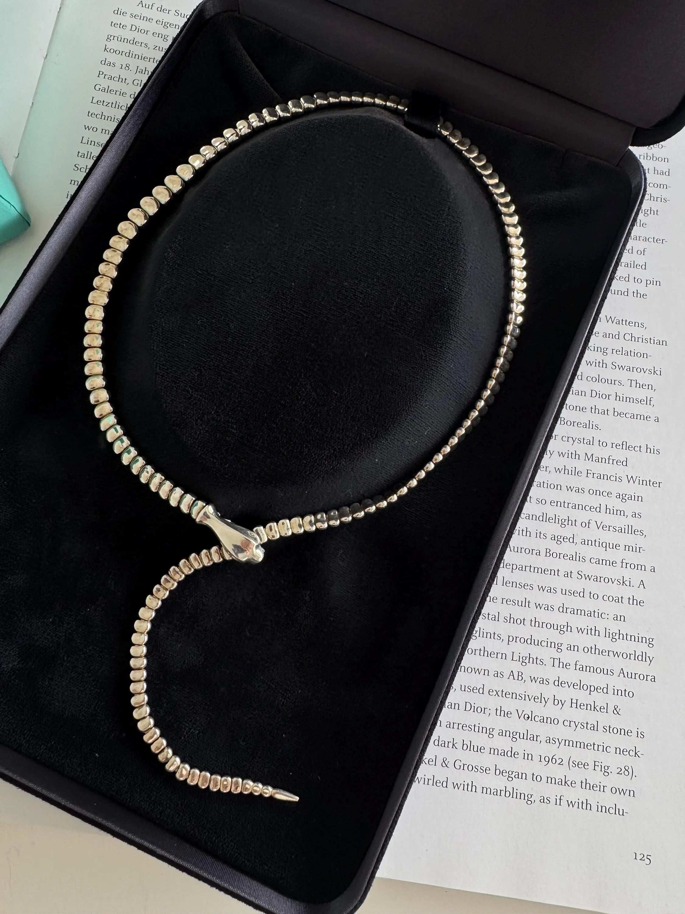 Vintage Elsa Peretti for Tiffany & Co. Sterling silver Snake Necklace 90cm 223gr Sterling silver sv925, collector Tiffany