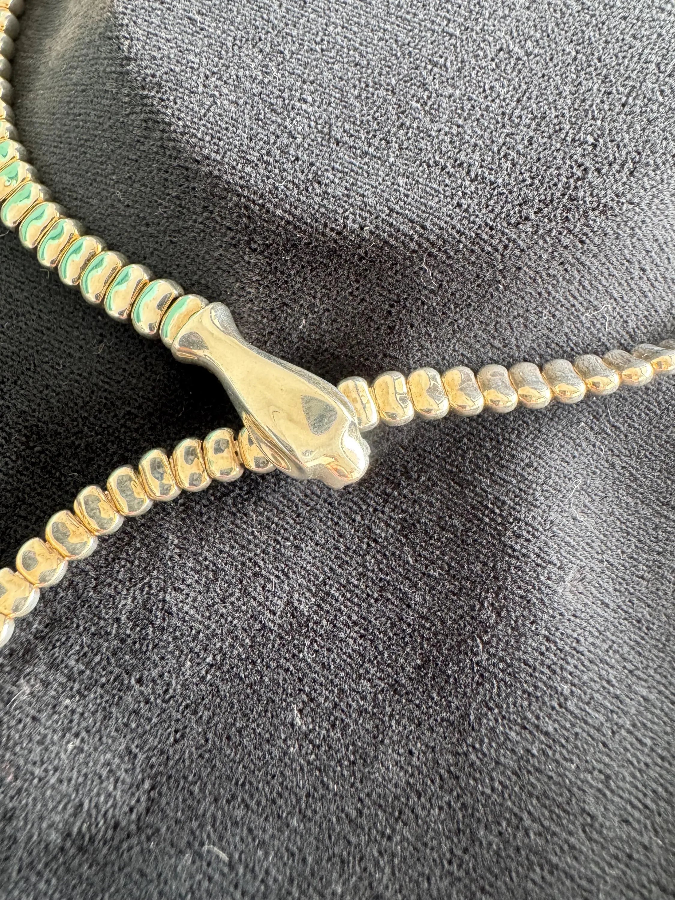 Vintage Elsa Peretti for Tiffany & Co. Sterling silver Snake Necklace 90cm 223gr Sterling silver sv925, collector Tiffany