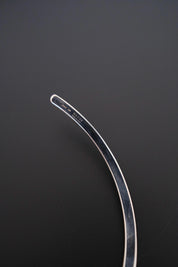 Vintage GUCCI 925 sterling silver rigid open collar choker necklace, signed GUCCI Made in Italy