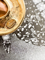 Vintage Givenchy Necklace Choker Toggle Clasp Teardrop Crystal Pendant Pink