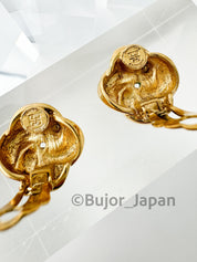Vintage Givenchy Earrings, knot Gold Tone Earrings, Clip on Earrings, twisted earrings, Gift for her, Vintage Earrings, Gift for mom