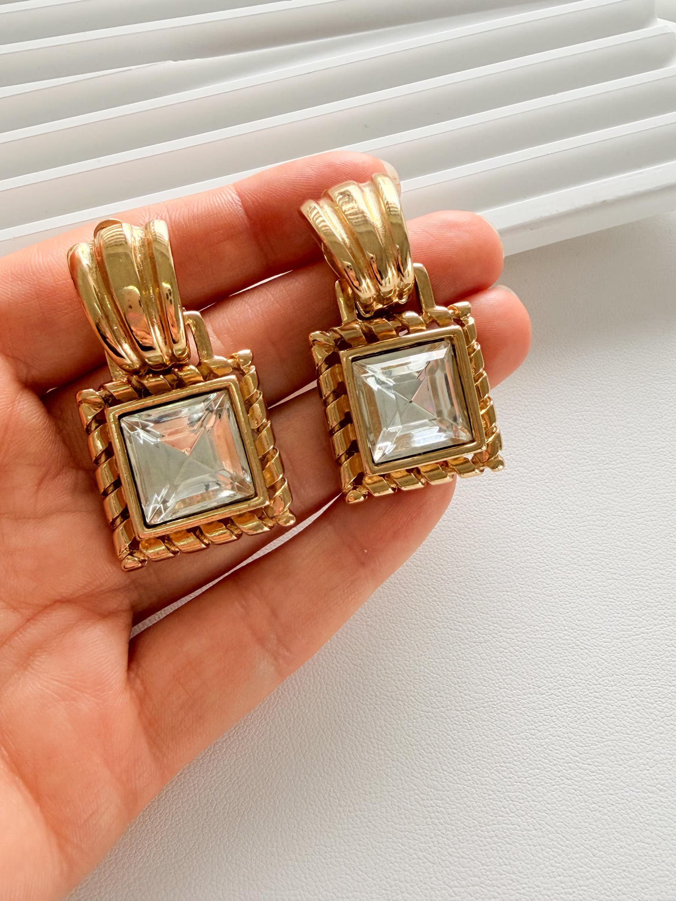 Givenchy gold dangle earrings size view elegant everyday luxury accessory