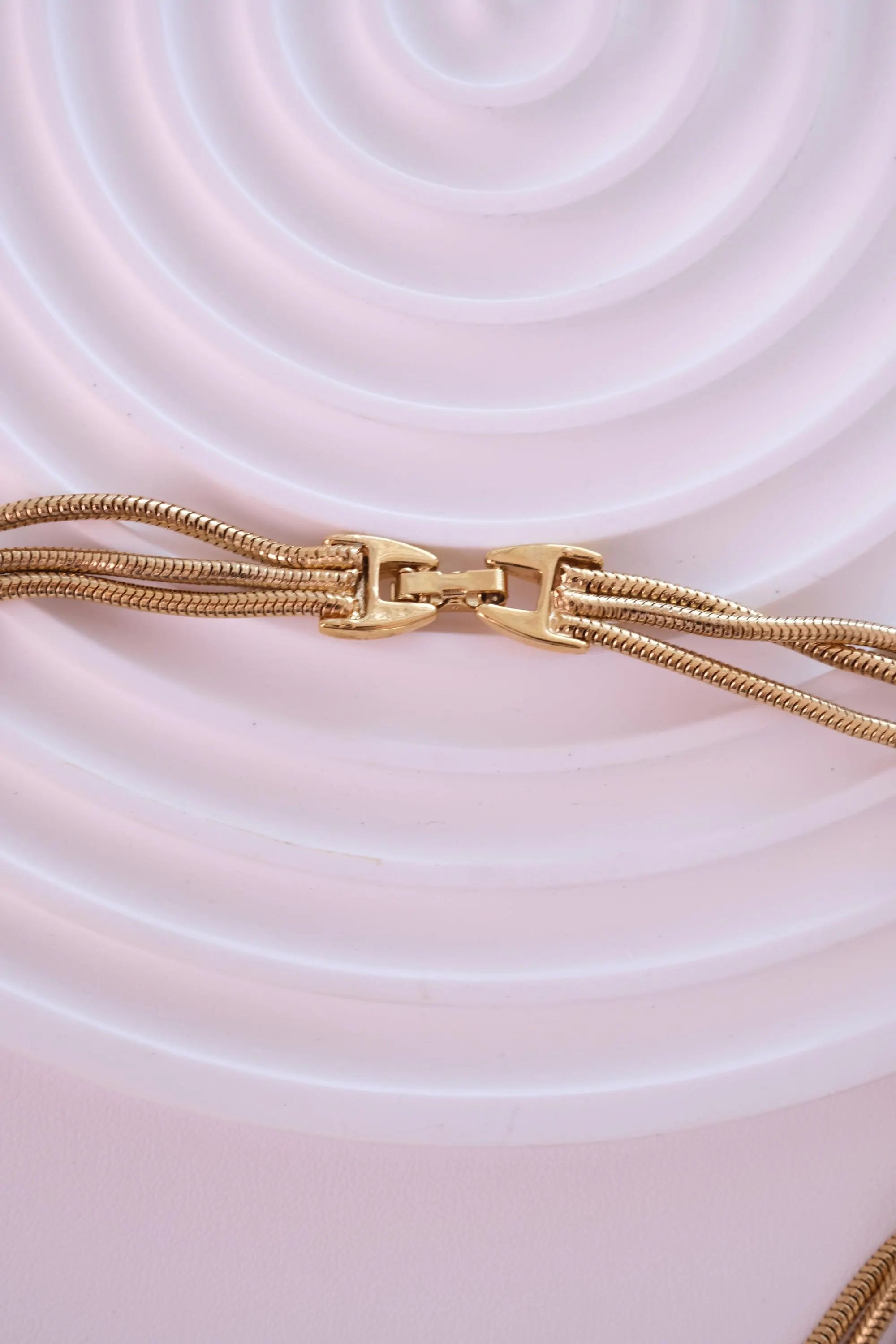 Vintage Givenchy gold faux pearl drop necklace with signed pendant elegant designer jewelry
