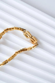 Givenchy long chain pendant necklace on neck refined statement style