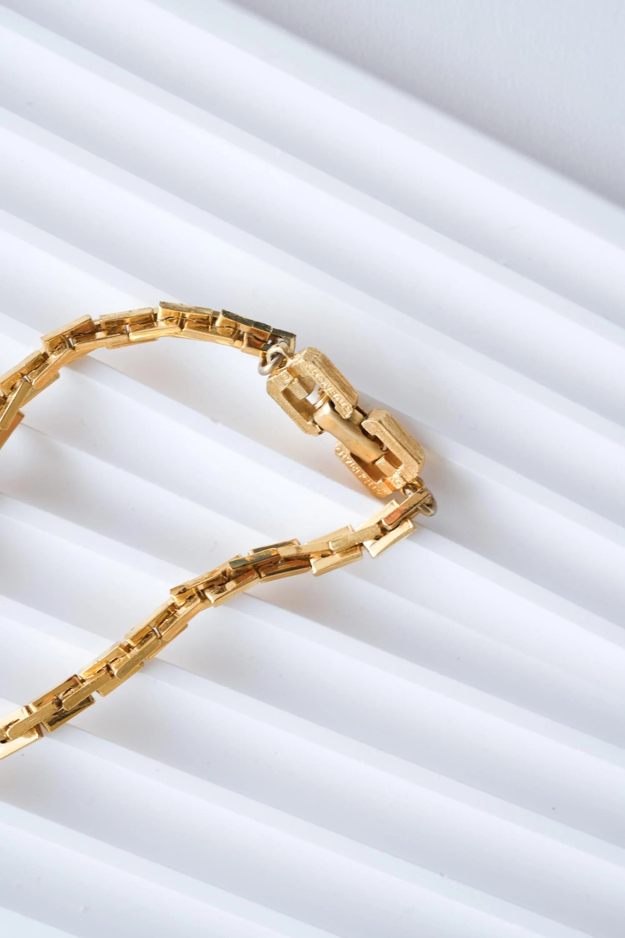 Givenchy long chain pendant necklace on neck refined statement style