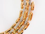 Vintage Givenchy Gold-Plated Choker Necklace: Articulated Link Bridal Jewelry, Jewelry for Women, Jewelry necklace, Chain Necklace Gold, necklace for women, Anniversary Gift, Jewelry for dress