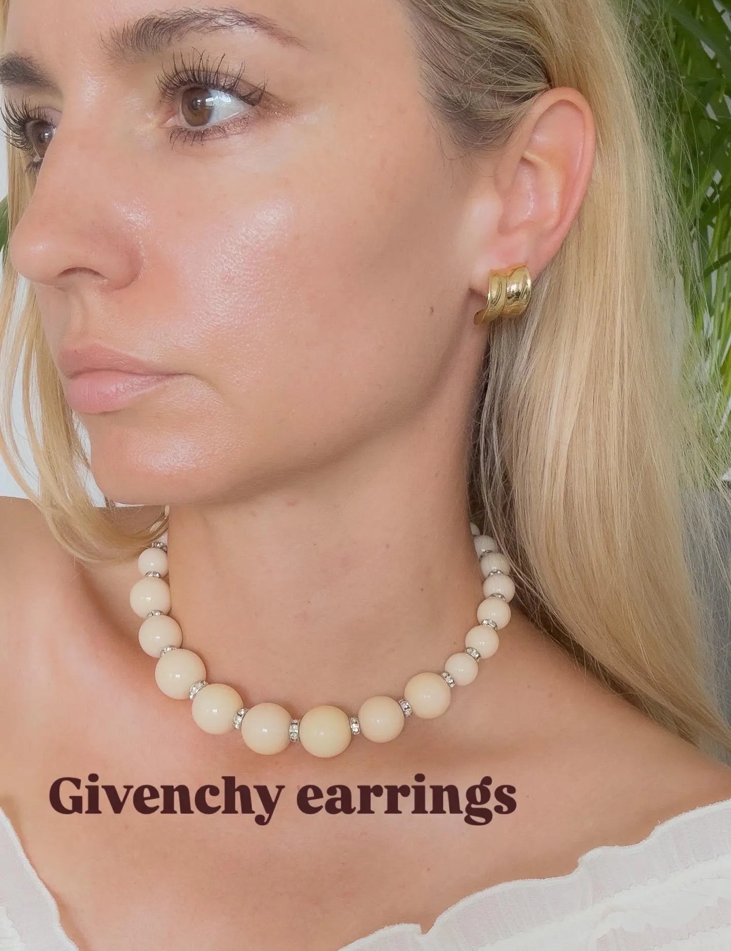 Vintage Givenchy Gold Tone Clip-On Hoop Earrings: 1980s Designer Jewelry, Birthday Gift for Her, Gift for women, Hoop Earrings Gold