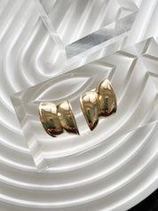 Vintage Givenchy Gold Tone Clip-On Hoop Earrings: 1980s Designer Jewelry, Birthday Gift for Her, Gift for women, Hoop Earrings Gold