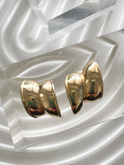 Vintage Givenchy Gold Tone Clip-On Hoop Earrings: 1980s Designer Jewelry, Birthday Gift for Her, Gift for women, Hoop Earrings Gold