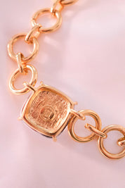 Vintage Givenchy Necklace, Vintage Gold Tone Necklace Gaspipe Necklace, Vintage Choker Necklace, Jewelry for Women, Gold Chain, Gift for her