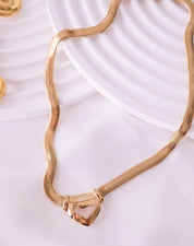 Vintage Givenchy Necklace, Vintage Gold Tone Necklace, Logo Necklace, Vintage Choker Necklace, Snake chain choker , Gold Chain, Gift for her