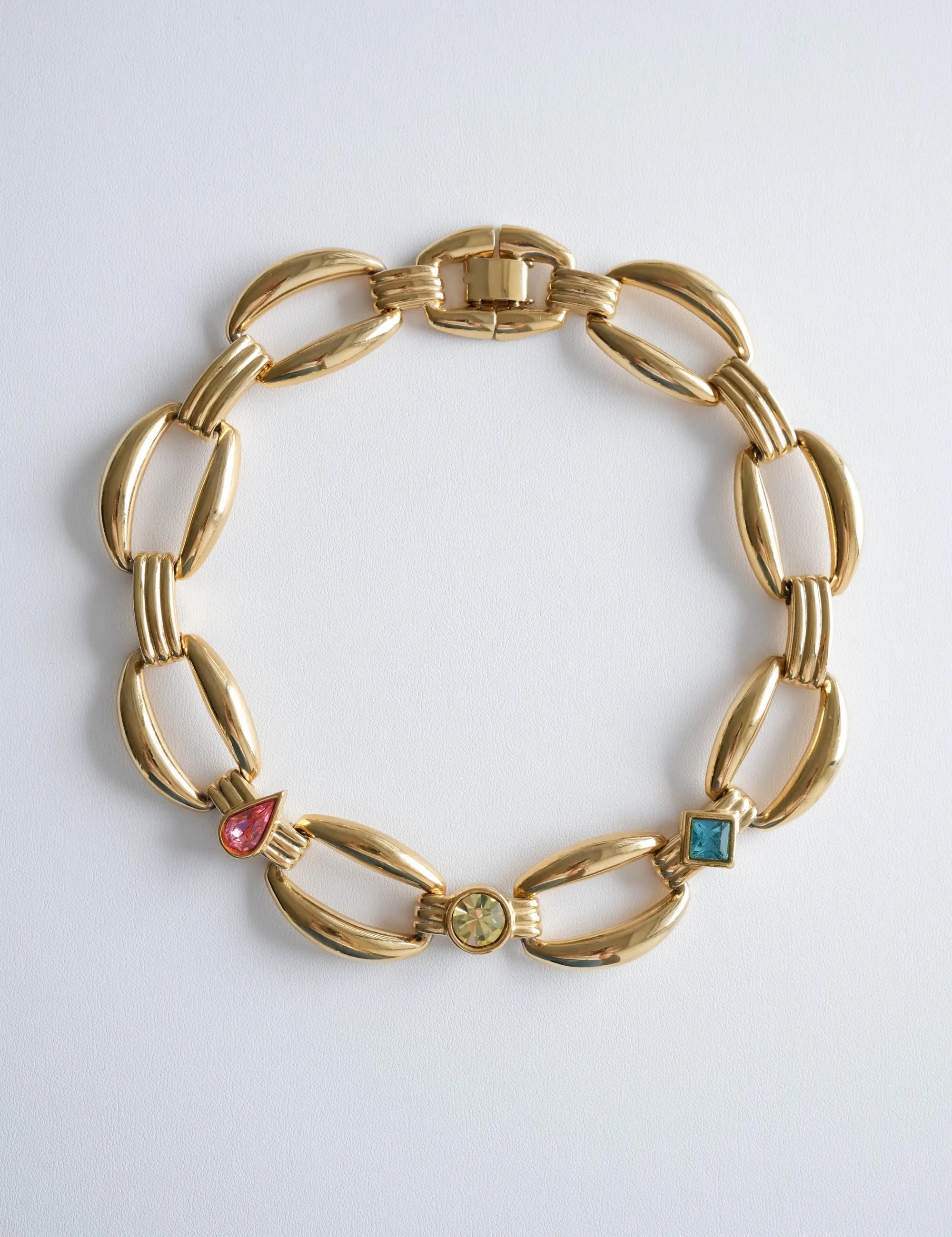 Elegant vintage Givenchy gold choker  charm necklace refined timeless luxury jewellery