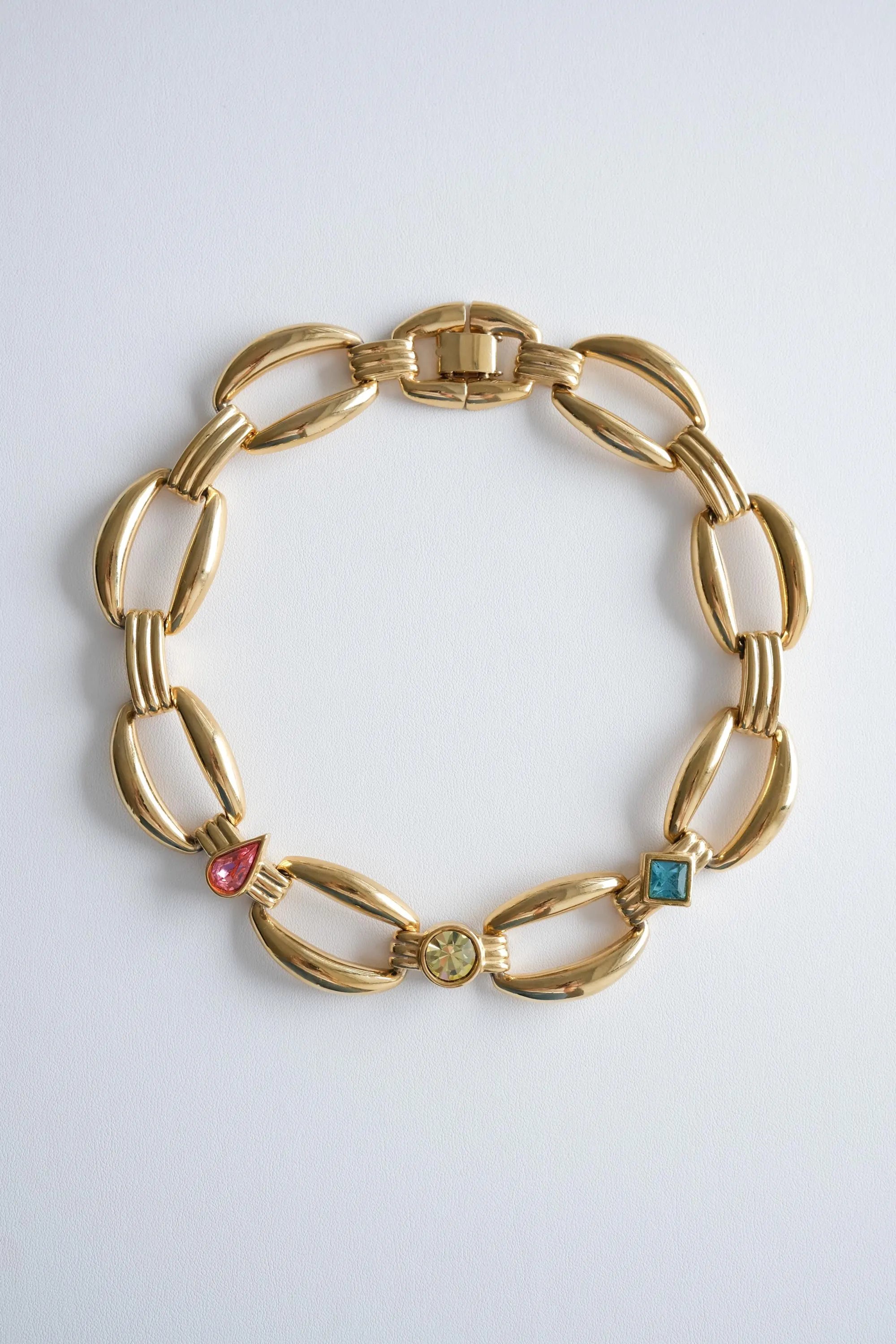 Elegant vintage Givenchy gold choker  charm necklace refined timeless luxury jewellery