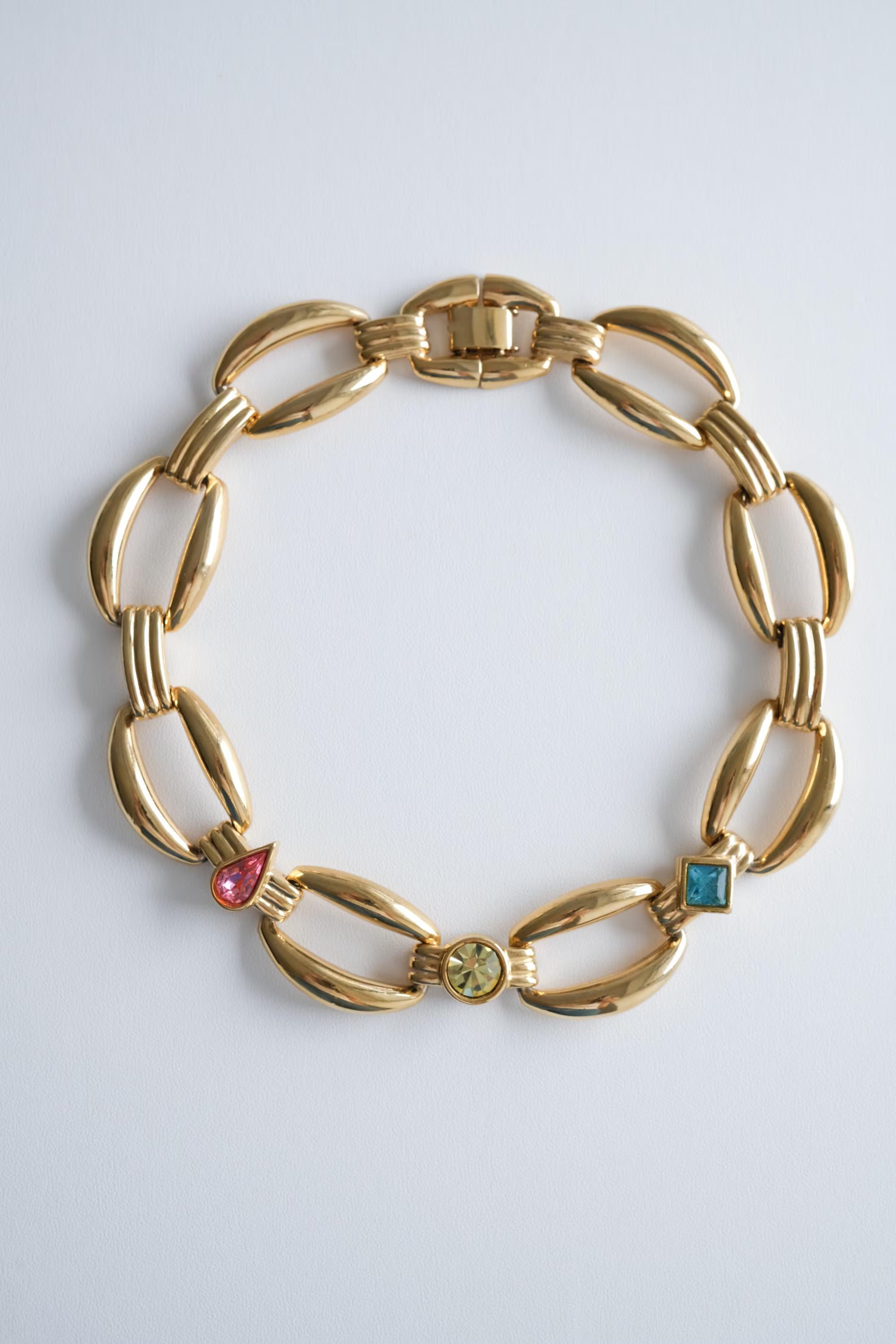Vintage Givenchy Gold necklace charm Signed Paris New York