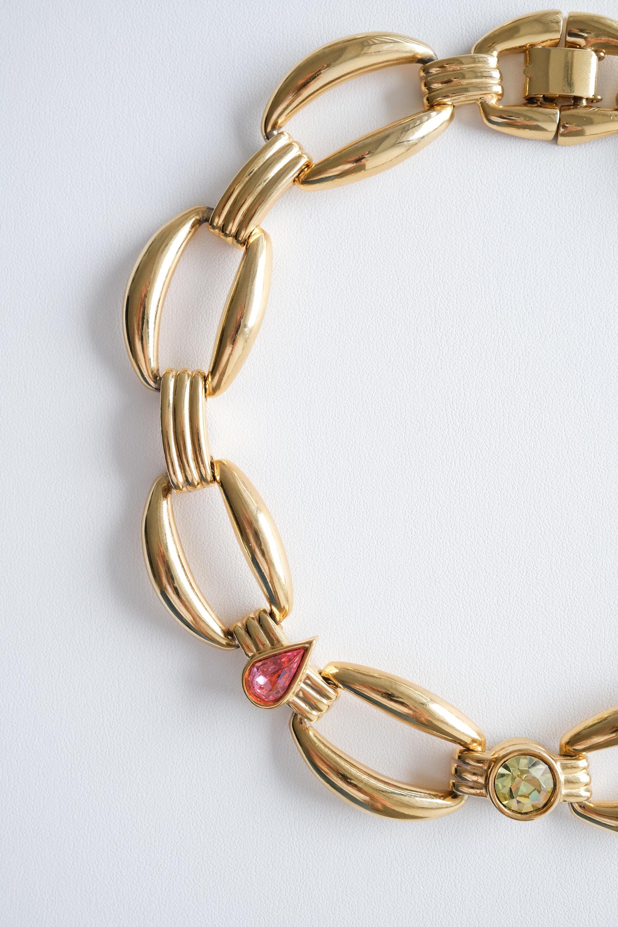 Vintage Givenchy Gold choker necklace Luxury Signed Designer