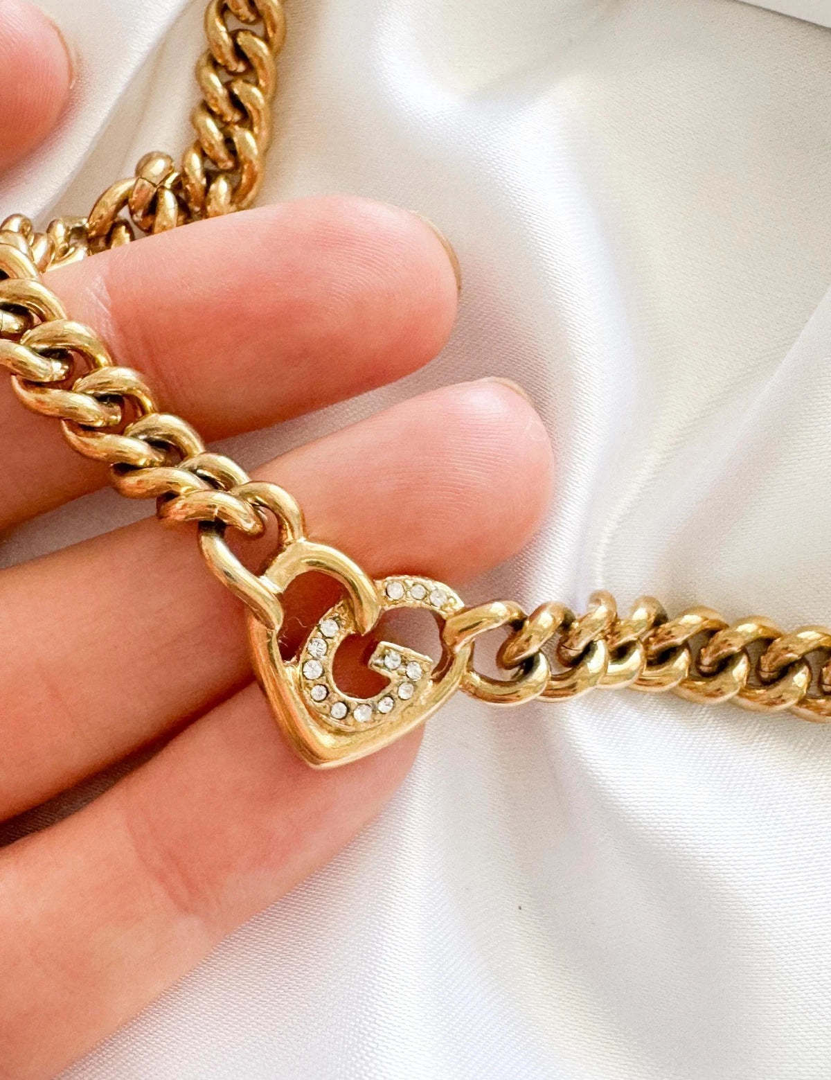 Vintage Givenchy Necklace, Vintage Gold Tone Necklace, Logo Necklace, Vintage Choker Necklace, Jewelry for Women, Gold Chain, Gift for her