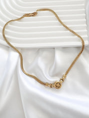 Vintage Givenchy Necklace, Vintage Gold Tone Necklace, Logo Necklace, Vintage Choker Necklace, Jewelry for Women, Gold Chain, Gift for her