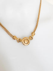 Vintage Givenchy Necklace, Vintage Gold Tone Necklace, Logo Necklace, Vintage Choker Necklace, Jewelry for Women, Gold Chain, Gift for her