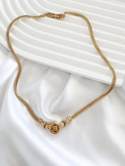 Vintage Givenchy Necklace, Vintage Gold Tone Necklace, Logo Necklace, Vintage Choker Necklace, Jewelry for Women, Gold Chain, Gift for her