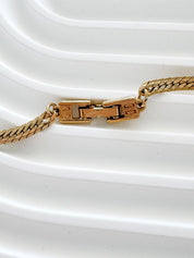Vintage Givenchy Necklace, Vintage Gold Tone Necklace, Logo Necklace, Vintage Choker Necklace, Jewelry for Women, Gold Chain, Gift for her