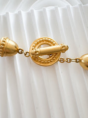 Vintage Givenchy Necklace, Vintage Gold snake cabochon Necklace Gaspipe Necklace, Vintage Choker Necklace, Jewelry for Women, Gift for her