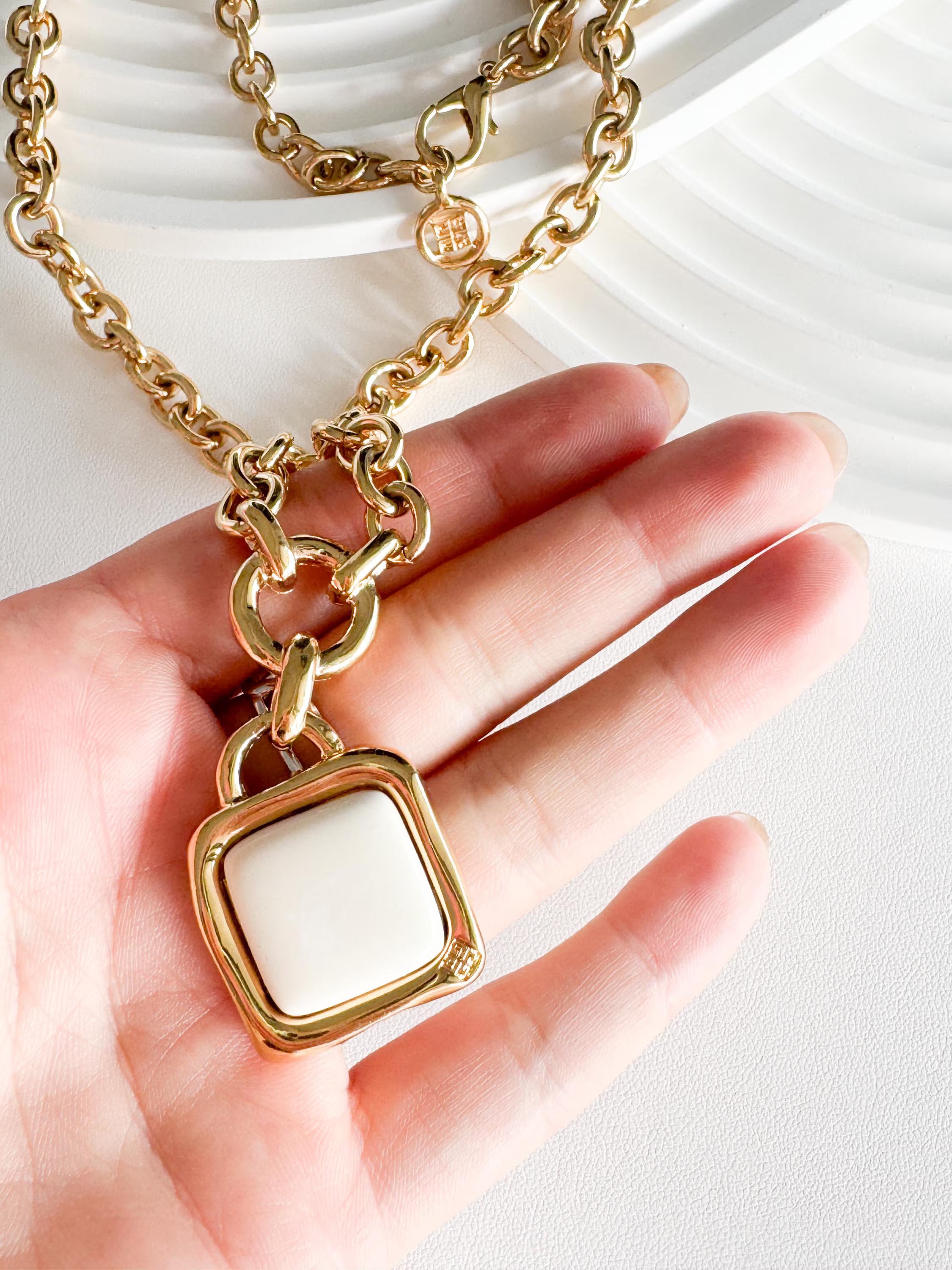 Vintage Givenchy Necklace, Givenchy Long Logo necklace, Necklace Gold, Vintage Necklace Pendant, Jewelry for Women, Gift for her