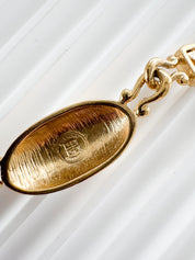 Vintage Givenchy Necklace, Vintage Gold Tone Necklace, Logo Necklace, Vintage Choker Necklace, Jewelry for Women, Gold Chain, Gift for her