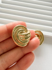 Vintage Givenchy gold rope clip on earrings timeless elegant designer jewelry
