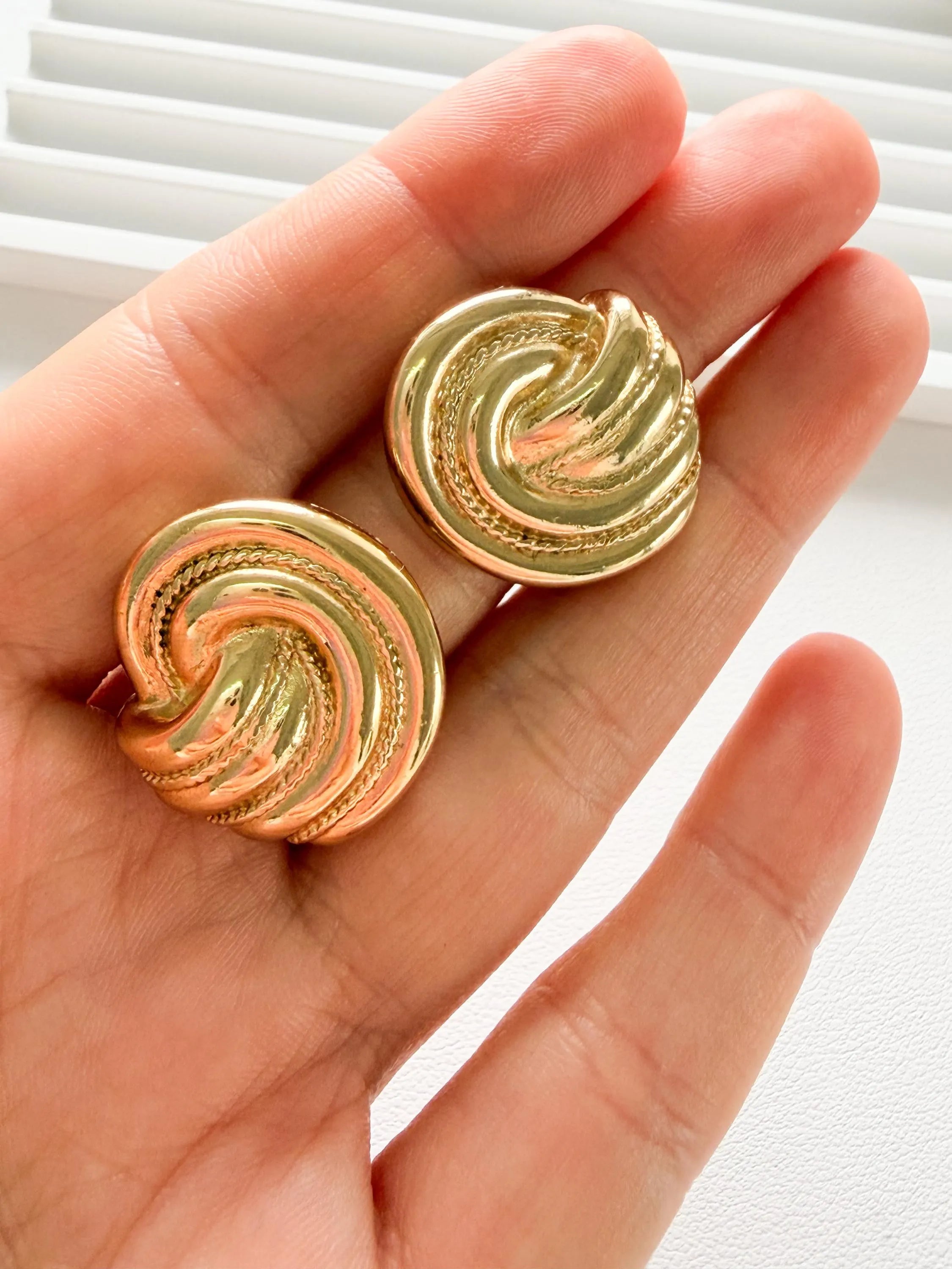 Givenchy gold rope clip on earrings elegant style for refined women