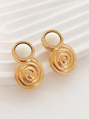 Elegant vintage Givenchy pearl drop earrings gold logo refined luxury for sophisticated women