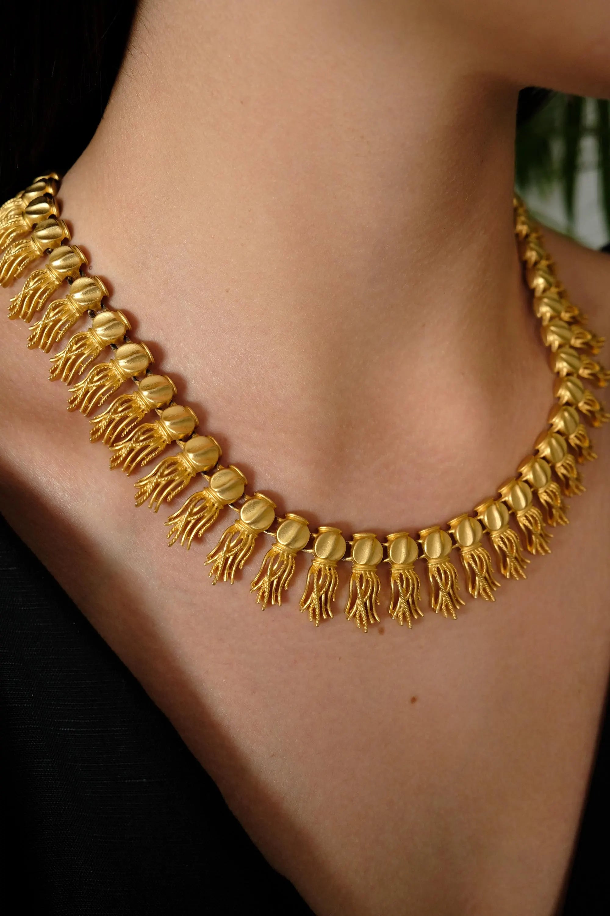 Vintage Givenchy Necklace, Chunky Choker Necklace, Designer High End Jewelry, 80s Vintage, vintage bridal, Necklace Gold, Gift for her