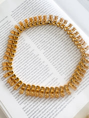 Vintage Givenchy Necklace, Chunky Choker Necklace, Designer High End Jewelry, 80s Vintage, vintage bridal, Necklace Gold, Gift for her