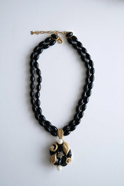 Nina Ricci choker necklace side view sculptural elegant design