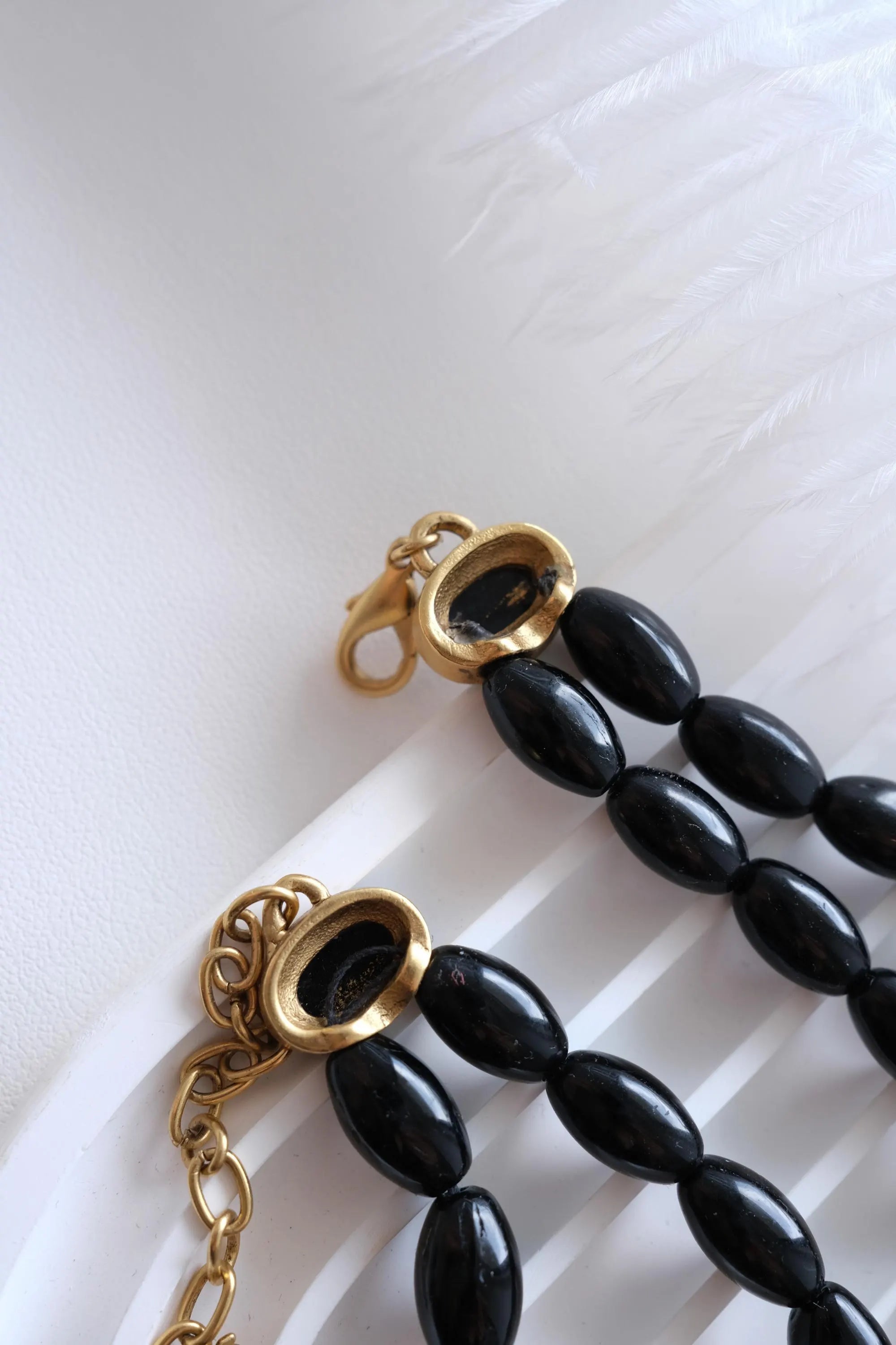 Nina Ricci choker necklace side view sculptural elegant design