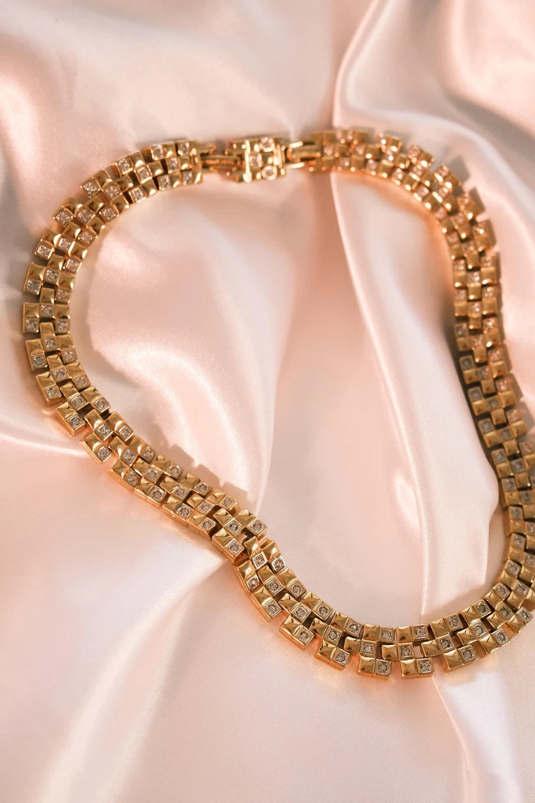 Vintage Nina Ricci Necklace, Gold Tone Necklace, Choker Necklace, gold wheat, Vintage bridal, Jewelry for Women, Personalized Gifts