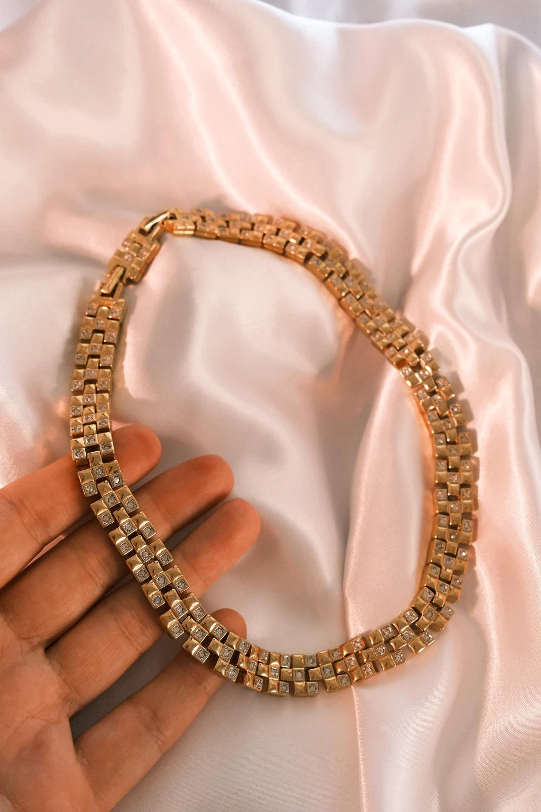 Vintage Nina Ricci Necklace, Gold Tone Necklace, Choker Necklace, gold wheat, Vintage bridal, Jewelry for Women, Personalized Gifts