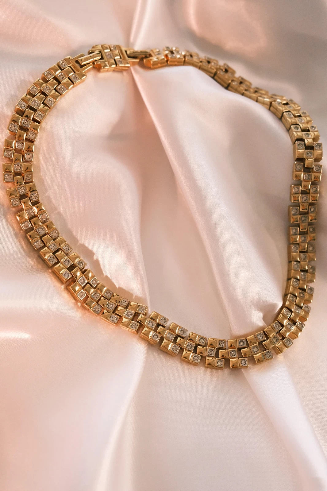 Vintage Nina Ricci Necklace, Gold Tone Necklace, Choker Necklace, gold wheat, Vintage bridal, Jewelry for Women, Personalized Gifts