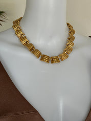 Vintage Nina Ricci Necklace, Gold Tone Necklace, Choker Necklace, gold wheat, Vintage bridal, Jewelry for Women, Personalized Gifts
