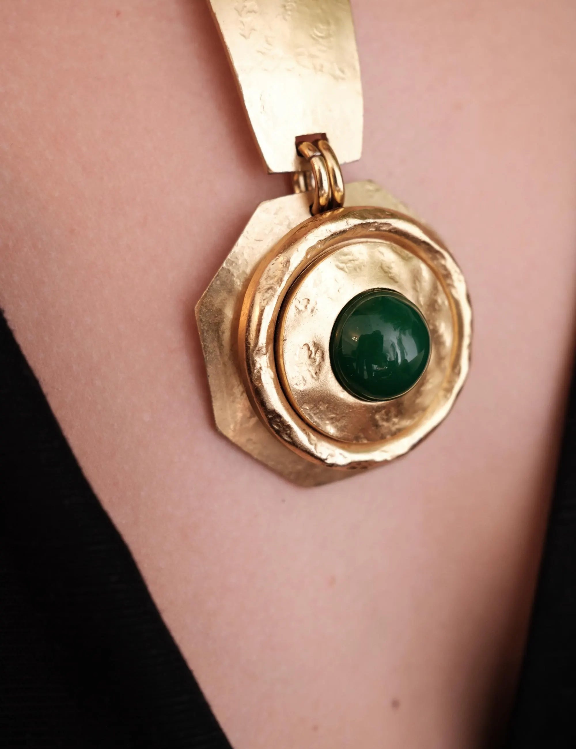 Vintage Oranium Paris Necklace made in France 50’s, Necklace Large, Vintage Jewelry Gold, Bridal Jewelry, Jewelry for dress, Luxury Vintage, accessories for women